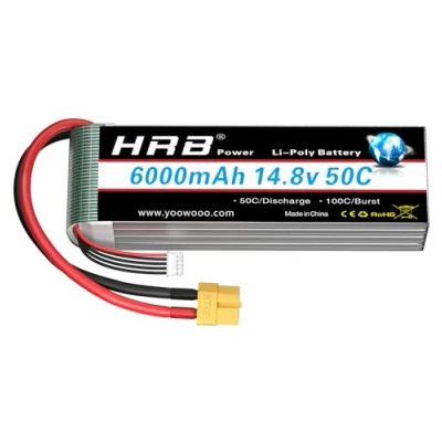 Obrázek HRB 14. 8V 6000mAh 4S Lipo akumulátor 50C s konektorem XT60 pro RC letadlo, vrtulník, auto, truck, člun