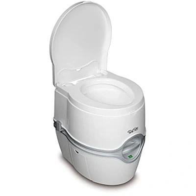 Obrázek Thetford 92306 Porta Potti 565E (elektrická) přenosná toaleta, bílo šedá, 448 x 388 450 mm