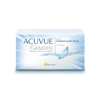 Obrázek ACUVUE OASYS 2týdenní kontaktní čočky pro den a noc s 0,75 dpt BC 8.4 UV ochrana, ochrana proti vysychání extrémně komfortní pocit při nošení 12 čoček