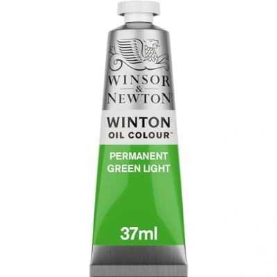Obrázek Winsor &amp; Newton 1414483 Winton, feine hochwertige Ölfarbe 37ml Tube mit gleichmäßiger Konsistenz, Lichtbeständig, hohe Deckkraft, Reich an Farbpigmenten Permanent Grün hell