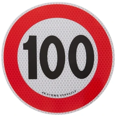 Obrázek 4R Quattroerre.it 1545/100 Selbstklebende Geschwindigkeitsbegrenzung 100 km/h, EU genehmigt