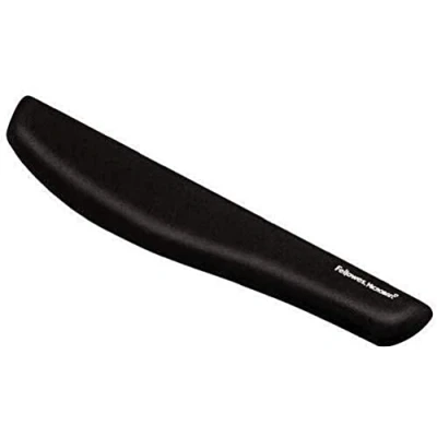 Obrázek Fellowes Ergonomická podložka pod zápěstí pro klávesnice PlushTouch™, super měkká na dlani, gel a paměťová pěna, černá