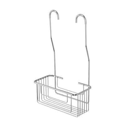 Obrázek Croydex Shower Mixer Basket Verchromter Duschkorb aus Baustahl, Haken, Chrom, 12.5 x 25 44 cm