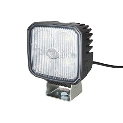Obrázek HELLA LED pracovní světlomet Q90 compact 12 V / 24 1200 lm šroubový/montáž otočný montážní třmen Podlahové osvětlení Kabel: 500 mm Konektor: otevřené konce kabelu 1GA 996 284 002