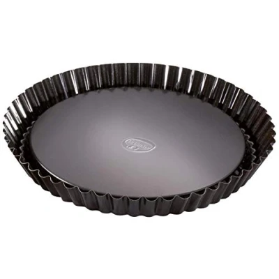 Obrázek Dr. Oetker forma na ovocný koláč Ø 28 cm, pečicí ovocné koláče, kulatá dortová z oceli s nepřilnavým povrchem (barva: černá), množství: 1 kus