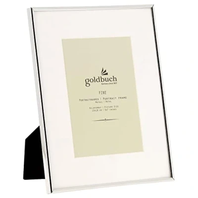 Obrázek goldbuch 960042 rámeček na portréty Fine, fotografie a obrázky ve formátu 10 x 15 cm, fotorámeček, portrétní rám z kovu, fotorámeček stříbrný