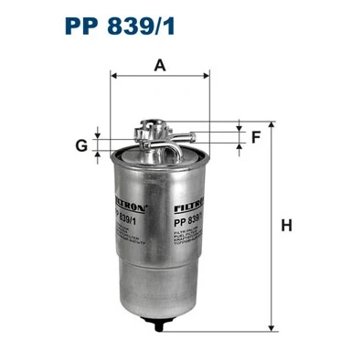 Obrázek FILTRON PP839/1 palivový filtr