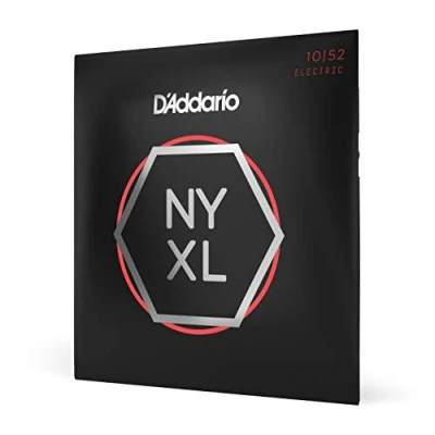 Obrázek D&#039;Addario struny pro elektrické kytary kytarové E kytara prémiové elektrická nejoblíbenější značka strun NYXL1052 &quot;New York&quot; ocel Light Top/Heavy Bottom (10 52)
