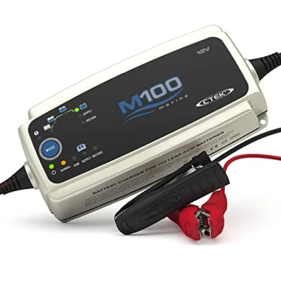 Obrázek CTEK M100 kompletní nabíjecí systém baterií pro vodní vozidla 12 V 7A, nabíječka čluny, inteligentní a péče o baterie s režimem kondicionování možností AGM