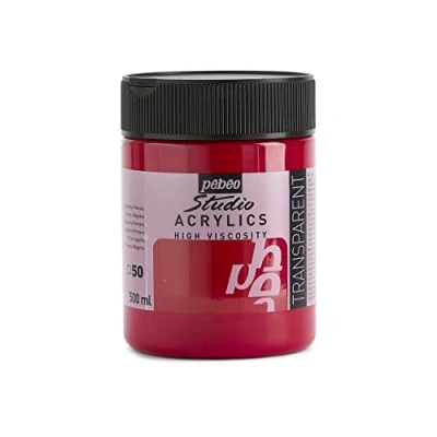Obrázek Pébéo Acrylic Fine Studio Acrylics akrylová barva pro umělce profesionály a začátečníky zářivá pigmentovaná magenta primární 500 ml