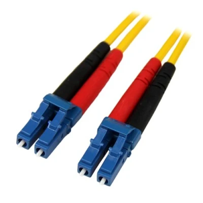 Obrázek StarTech.com 1m Singlemode 9/125 Duplex LSZH LC na OS1 LWL / síťový kabel ze skelných vláken, žlutý