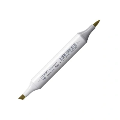 Obrázek COPIC Sketch Marker typ E 42, pískově bílá, profesionální popisovač štětců, se super bush špičkou a středním hrotem