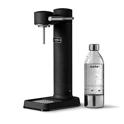 Obrázek Aarke Carbonator 3, Premium Wassersprudler aus Edelstahl mit Flasche, Mattschwarz Finish