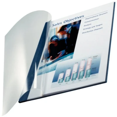 Obrázek Leitz 74140035 pořadač na knihy impressBIND, Soft Cover, A4, 10,5 mm, 10 kusů, modré