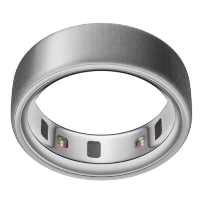 Obrázek Oura Ring 4 Gebürstetes Silber Size 10 Smart Measure First with Sizing Kit Sleep Tracking Wearable Heart Rate Fitness Tracker Up to 8 Days Battery Life