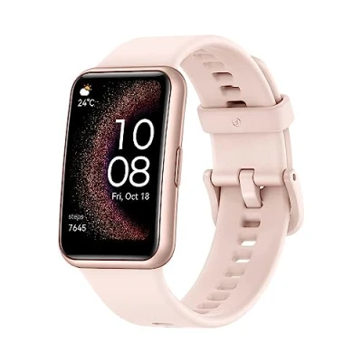 Obrázek HUAWEI WATCH FIT Special Edition, chytré hodinky, 1,64&quot; displej HD AMOLED, profesionální řízení zdraví, integrovaná GPS, praktický asistent v každodenním životě, prodloužená záruka na 6 měsíců, růžové