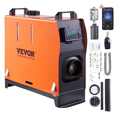Obrázek VEVOR Vzduchové dieselové topení nezávislé 12 V 5 8 kW, vzduchu Air Diesel ohřívač vzduchu, 0,160,52 l/hod. s LCD displejem a dálkovým ovládáním &amp;