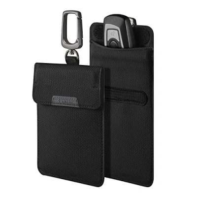 Obrázek Spigen Klasden Keyless Go taška Auto RFID blokování signálu klíč od auta pouzdro ochranná černá