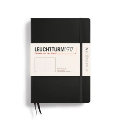 Obrázek Leuchtturm1917 zápisník Medium (A5), tvrdé desky, 249 stran, černá
