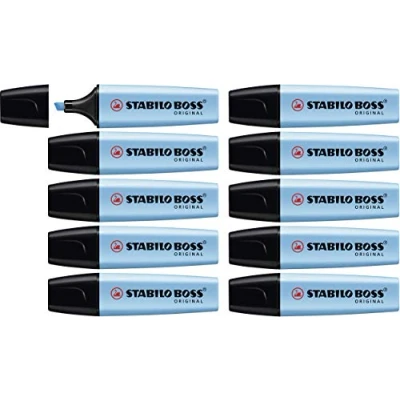 Obrázek Zvýrazňovač STABILO Boss ORIGINAL balení 10 ks modrý
