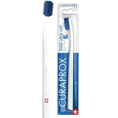 Obrázek Curaprox zubní kartáček CS 5460 Ultra Soft ruční pro dospělé s CUREN štětinami bílo modrý