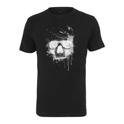 Obrázek Mister Tee Pánské Waterpaint Skull tričko, černá