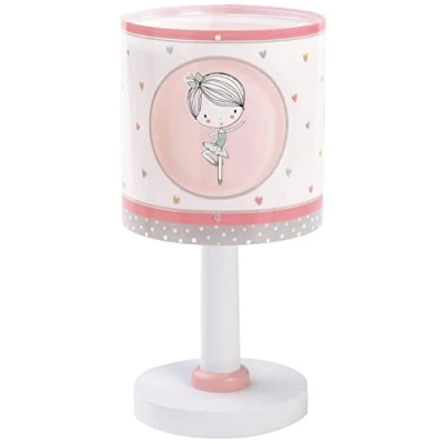 Obrázek Dalber Kinder Tischlampe Nachttischlampe Tänzer Rosa Sweet Dance Rose, 15 x 30 cm
