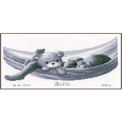 Obrázek Vervaco Balení s počítadlem ve vyšívání křížkovým stehem, bavlna, bílá, 27 x 19 0,3 cm