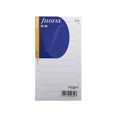 Obrázek Filofax 132204 Personal To Do poznámkový papír, anglický, bílý