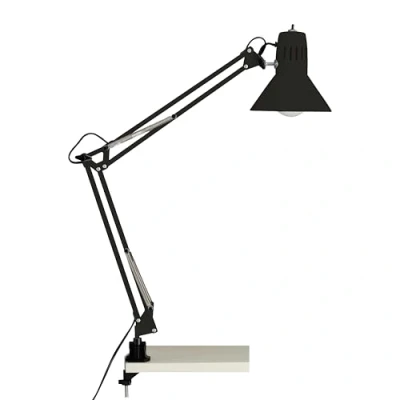Obrázek BRILLIANT Lampa, hobby lampa se svorkou na psací stůl černá, kov, 1x A60, E27, 40 W, normální lampy (nejsou součástí dodávky)