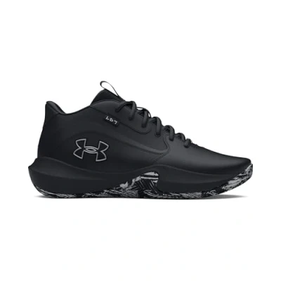 Obrázek Under Armour Unisex UA Lockdown 7 Basketball Schuhe, Black/Black/Metallic Silver, 45 EU