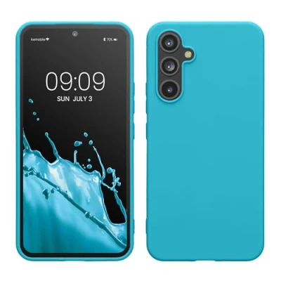 Obrázek kwmobile pouzdro kompatibilní se Samsung Galaxy A54 5G TPU silikonové na mobil ochranné absorbuje nárazy Case in Cool Glacier