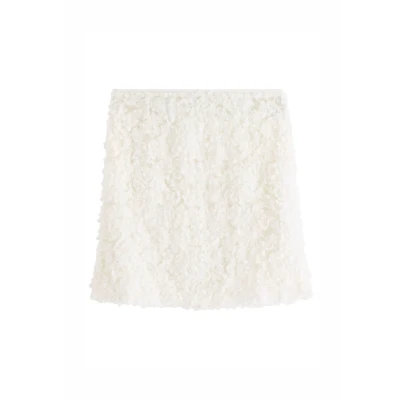 Obrázek Lindex WITH Flower Minisukně, Ženy, Velikost: 44/46, Off white