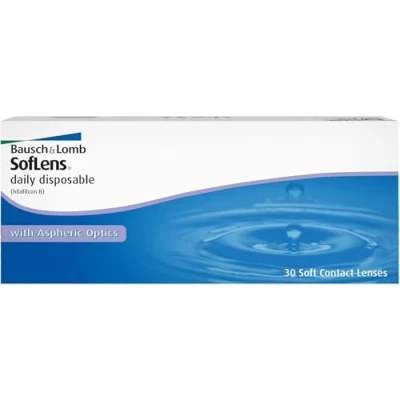 Obrázek Bausch + Lomb SofLens Daily Disposable denní čočky, sférické kontaktní měkké, 30 kusů BC 8,6 mm / DIA 14, 2 +1, 75 dioptrií
