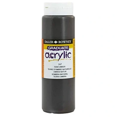 Obrázek Daler Rowney Graduate Acrylfarbe, 500 ml, Umbrabraun