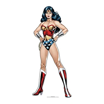 Obrázek STAR CUTOUTS Wonder Woman DC Card Board Cut Out, Pappe, Mehrfarbig, 92 x 40 cm