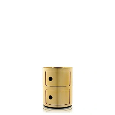 Obrázek Kartell Componibili, 2 Elements, Gold, Runde Basis