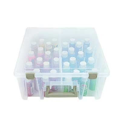 Obrázek ArtBin Box Art Storage with 8 Removable Compartments, Smart Closure for Craft Supplies Super Satchel, Polypropylen plast, Gold, Double Deep