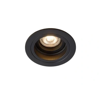 Obrázek Lucide Embed Vestavné Zářivkové svítidlo pro Ř 9,1 cm GU10 Černá, kov, 42 W, Black, 9.1 X 3.7