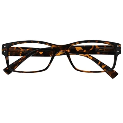 Obrázek UV čtečky e knih brýle na čtení Wayfarer styl Hnědá štítek Patt dámský pánský unisex UVR012 s pouzdrem, ,