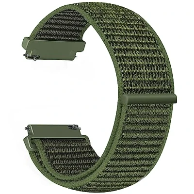 Obrázek Vodtian 20 mm nylonový náramek kompatibilní se Samsung Galaxy Watch 7/6/5/4/FE 40 44 mm/Galaxy 5 pro 45 mm/Watch 6 Classic/Watch 4 Classic/Active 2/Garmin vivoactive 5, řemínek k hodinkám