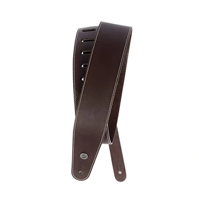 Obrázek Planet Waves 25LS01 DX kožený pásek Classic Leather Strap Collection Contrast Stitch Brown Délka: 1280mm Šířka: 64mm