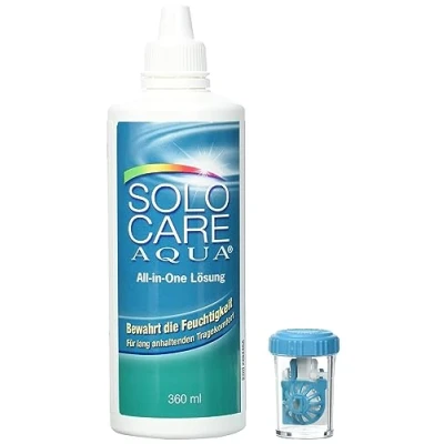 Obrázek Solocare Aqua pečující prostředek Systémový balíček (4 x 360 ml) pro měkké kontaktní čočky ml (balení 4 ks)