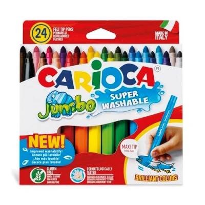 Obrázek Carioca Plstěná pera Jumbo, lze prát, 24 kusů