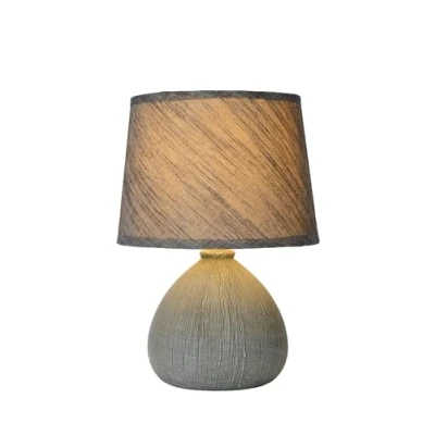 Obrázek LUCIDE RAMZI stolní lampa Ø 18 cm 1 x E14 šedá