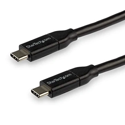 Obrázek StarTech.com USB C na kabel s 5A Power Delivery St/St 3m 2. 0 certifikováno IF typ (USB2C5C3M)