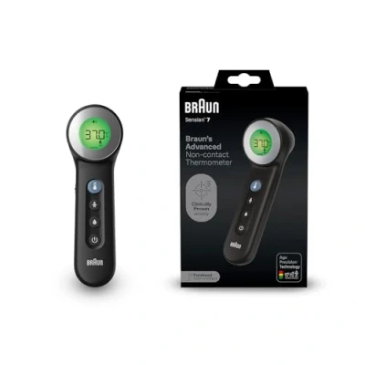 Obrázek Braun Sensian 7 Kontaktloses Stirnthermometer Age Precision Technologie 3 in1 Farbcodiertes Digitaldisplay Geeignet für Babys und Kinder Die #1 Marke bei Ärzten(1) BNT400