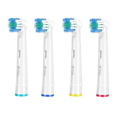 Obrázek Milos Nasazovací kartáčky kompatibilní s Oral B profesionální elektrické hlavice kartáčku Classic Precision Clean, 4 kusy