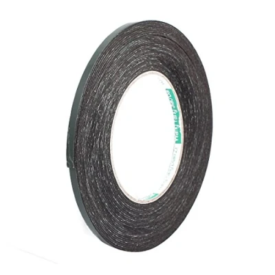 Obrázek sourcing map 1 Stück 5mm x 1mm selbstklebendes, stoßfestes, geräuschhemmendes Schaumstoffband, 10 m lang, doppelseitig