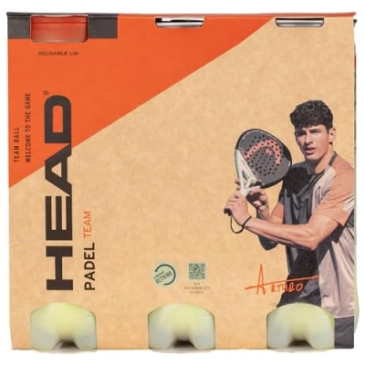 Obrázek HEAD Unisex Erwachsene 3B PADEL 6DZ Padelball, Gelb, Multipack: 3 Bälle